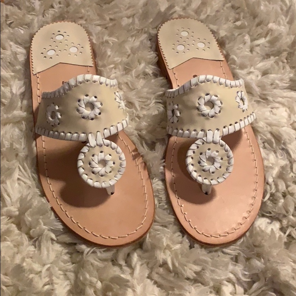 New with box Jack Rogers Palm Beach Flat sandals.